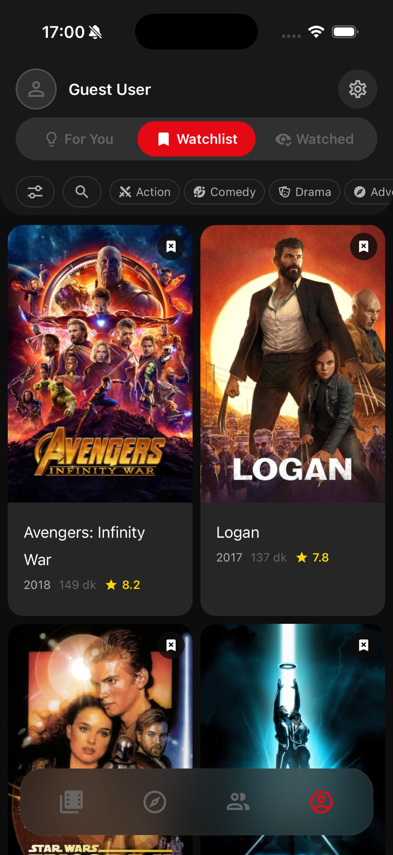 Movier watchlist
